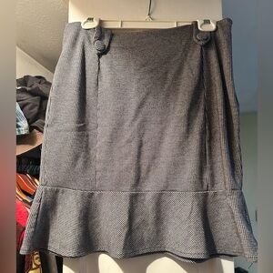 Fashion Bug Black and White A-Line Skirt